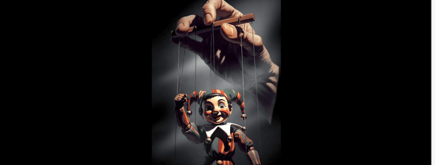 Marionette an Fäden: Ausgenutzt werden.