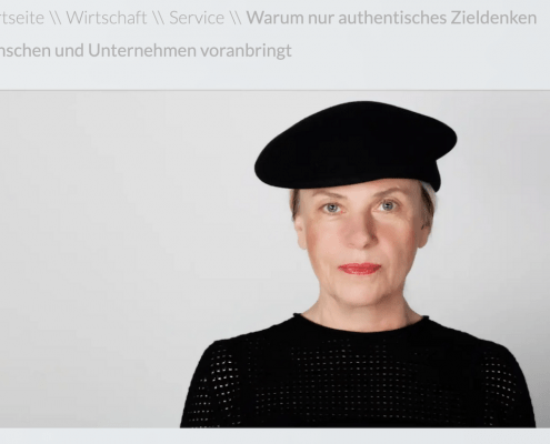 Lifecoach Dr. Waltraud Berle in einem Interview über authentisches Zieldenken mit pz-news.de